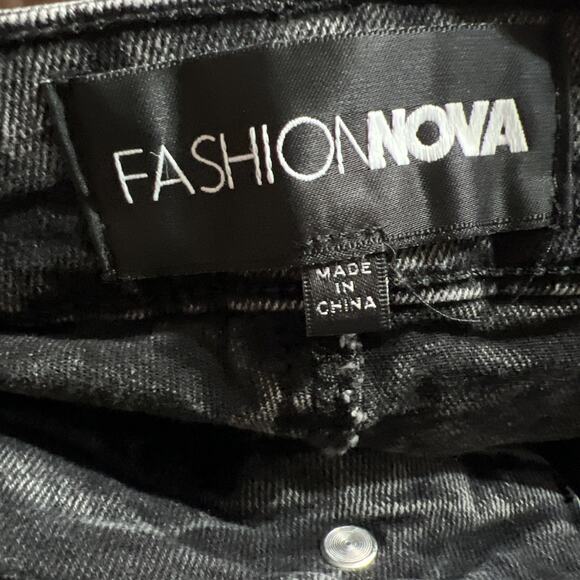 Fashion Nova Forever Stretch Low Rise Flare Jeans Grey Womens Size 16 - Picture 7 of 14